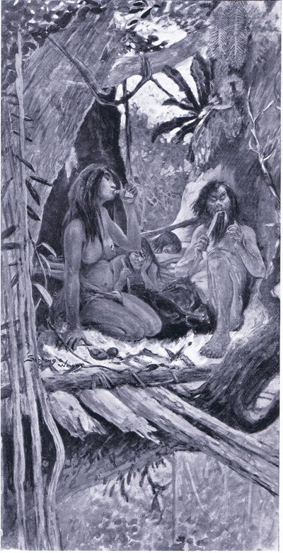 Prehistoric Chinese Tree Dweller by Henry Charles Seppings Wright